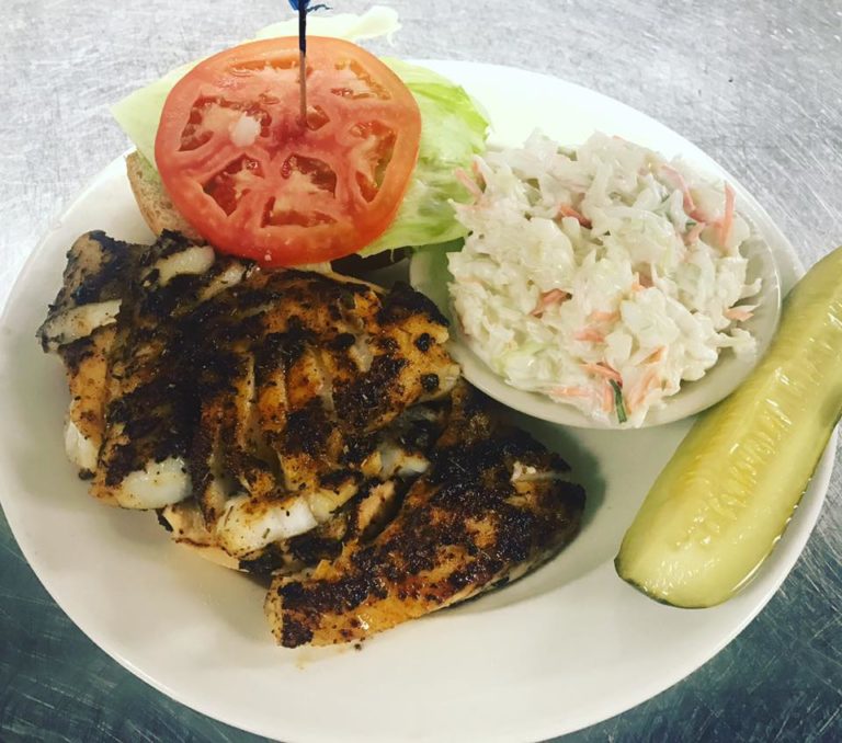 Lures Riverfront Restaurant Fresh Fish Sandwich Lures Riverfront Restaurant